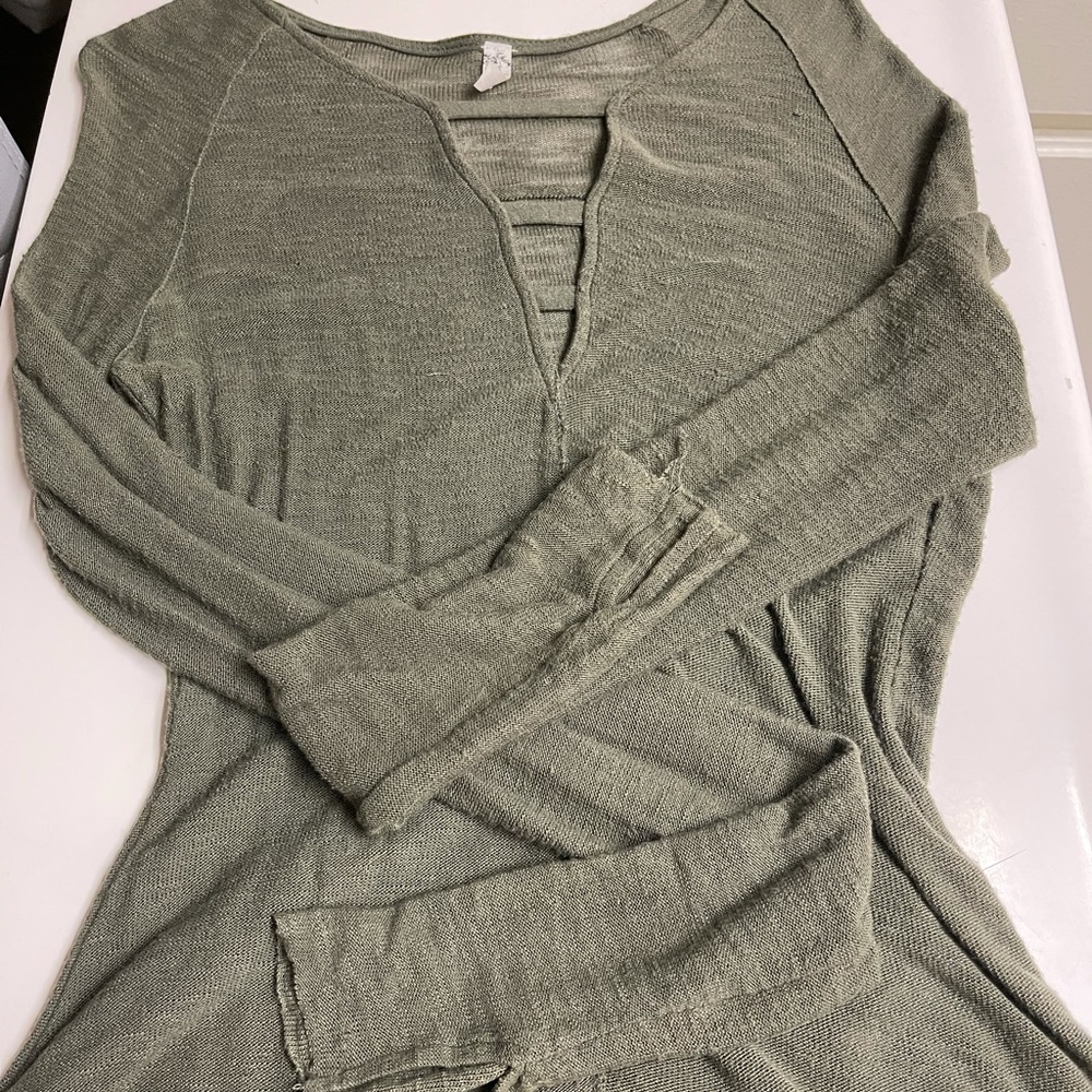 Olive Green Free People LongSleeve
